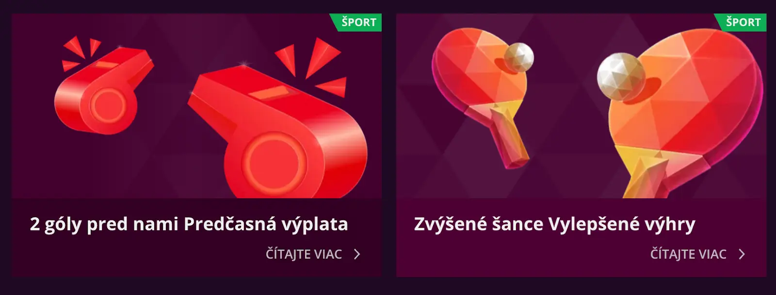 Športové promo akcie Malina Casino – Predčasná výplata pri vedení a vylepšené výhry so zvýšenými šancami